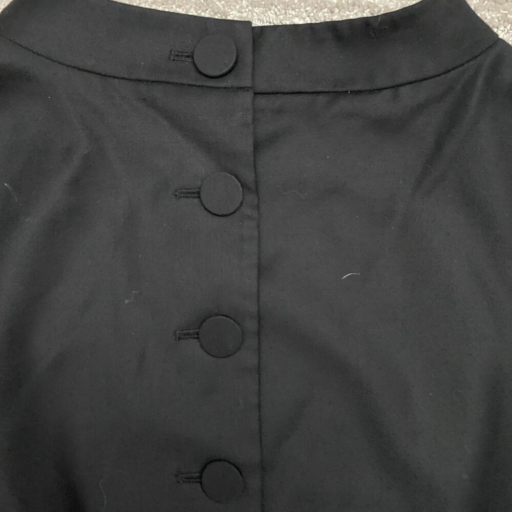 J.Crew Dress Womens 4 Black Wool Sheath Pockets Back Buttons Career Capsule - Picture 9 of 16